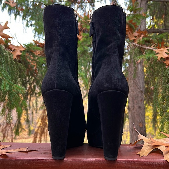 SOLD - Prada black suede platform booties in size 41 (US size 10) - Picture 7 of 7